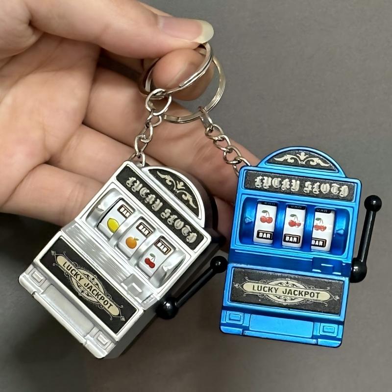 【F】Mini Slot Machine Key Chain - огляд і ціна Arcade Game Jackpot